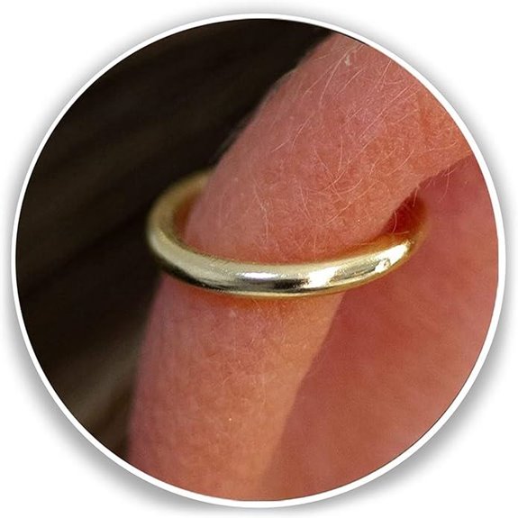 Gold Cartilage Earring - 14k Gold Helix Hoop