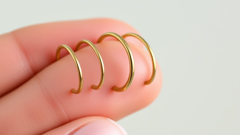 gold nose hoop considerations