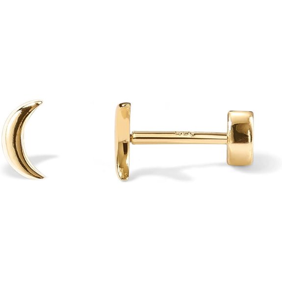 PAVOI Gold Plated Silver Stud Earrings for Women