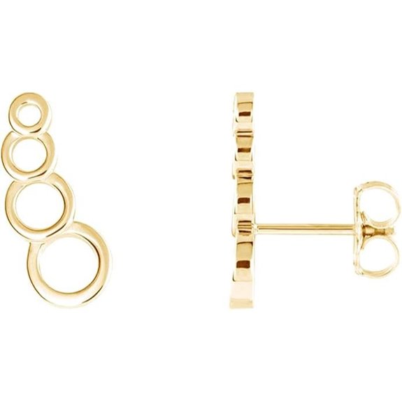 AFFY 14K Gold Plated Silver Minimalist Stud Earrings