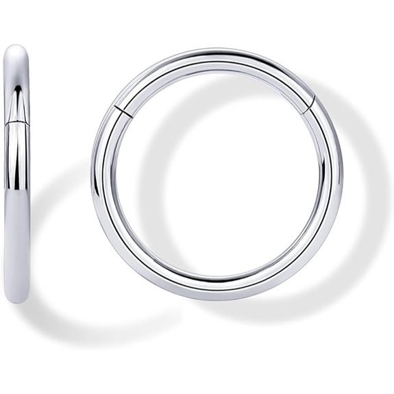 PAVOI Gold Plated Titanium Hoop Earrings for Piercings