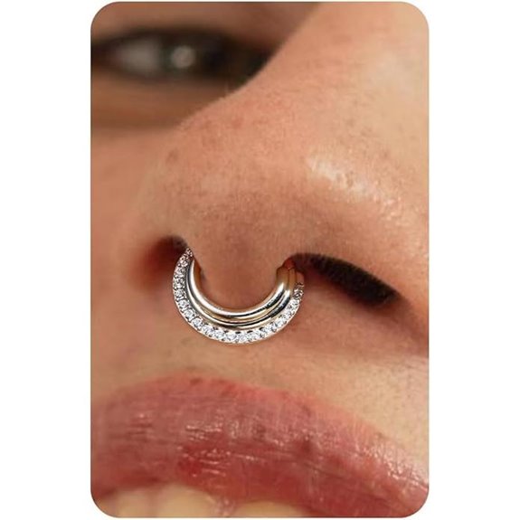 BodyBonita Septum & Nose Rings 8-10mm Gold/Silver