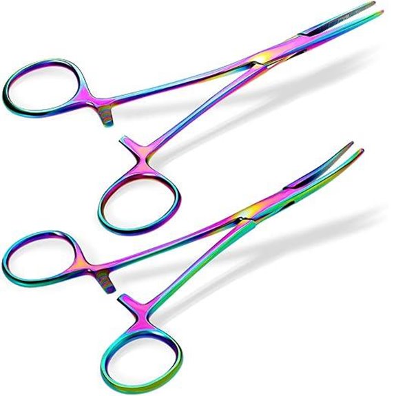 BBTO Hemostat Forceps Set Curved & Straight 2 Pcs