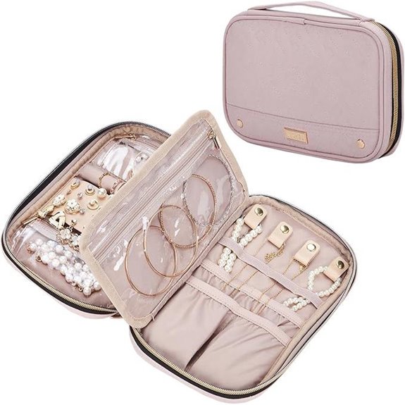 NISHEL Travel Jewelry Organizer for Necklaces & Accessories
