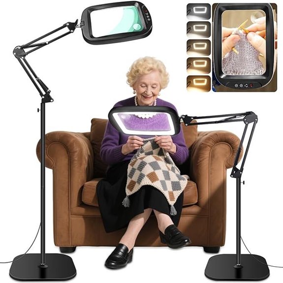 large illuminated stand magnifier