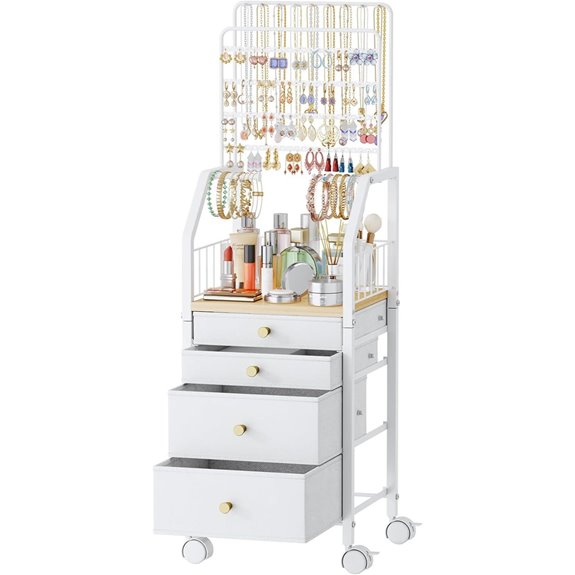SWTYMIKI Large Jewelry Organizer with Drawers
