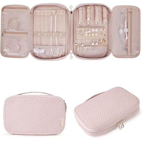 BAGSMART Large Travel Jewelry Organizer Case