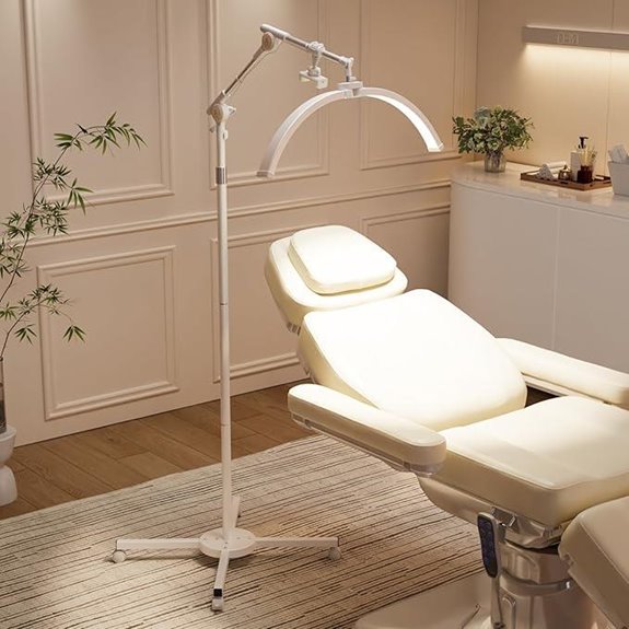 OmySalon Half Moon Lash Light with Phone Holder