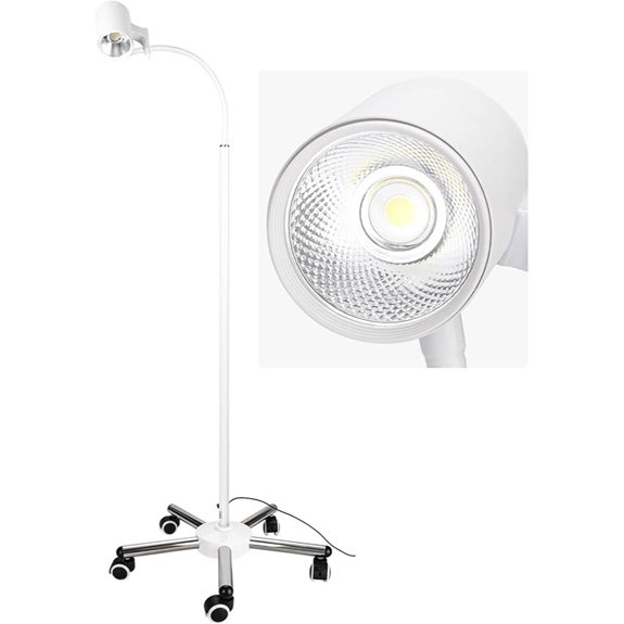 LED Medical Exam Light with Stainless Steel Base