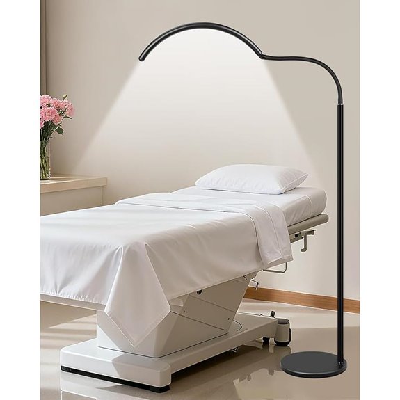 Half Moon LED Floor Light for Lash & Tattoo Artists