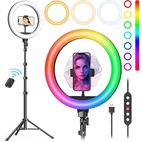Weilisi 10 Ring Light with Stand and Phone Holder