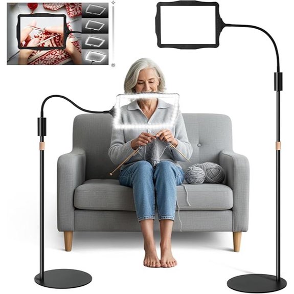 magnifying lamp with stand