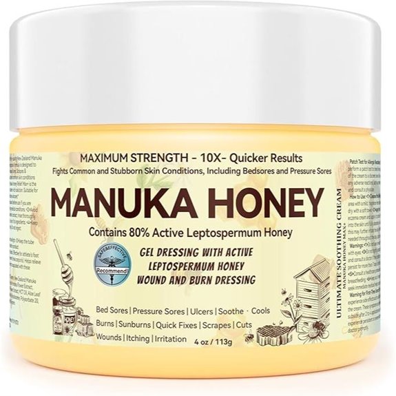 Manuka Honey Healing Cream for Wounds and Burns