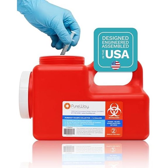 Sharps Disposal Container for Medical Waste