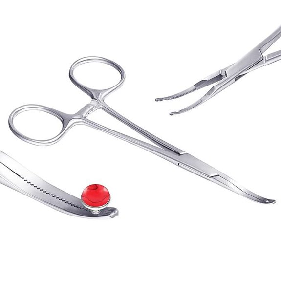 DJCIW Dermal Anchor Forceps 6 Micro Piercing Pliers
