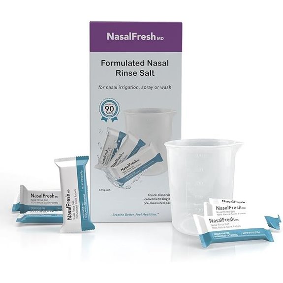 NasalFresh MD Saline Packets 90 Count Refill