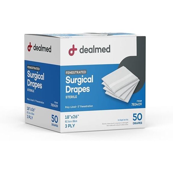 Dealmed Fenestrated Medical Drape Sheets (50 Pack)