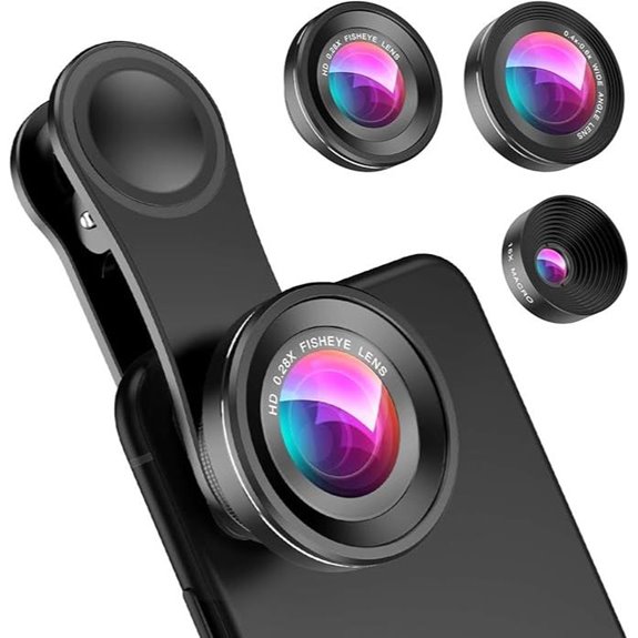 Criacr Phone Camera Lens Kit with Wide Fisheye & Macro