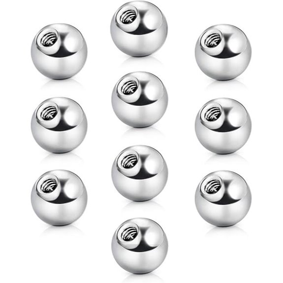 VCMart Piercing Balls Set for Nipple Tongue & More
