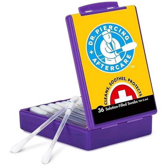 Dr. Piercing Aftercare Swabs – Saline Cleansing Solution
