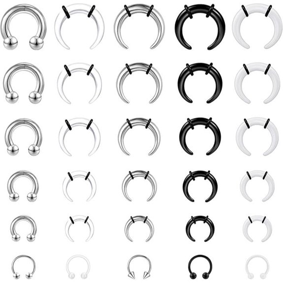 ONESING Septum Stretching Kit 16G-6G Acrylic & Steel