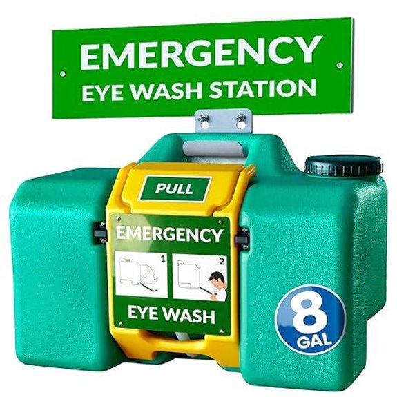 8-Gallon Portable Wall-Mount Eye Wash Station