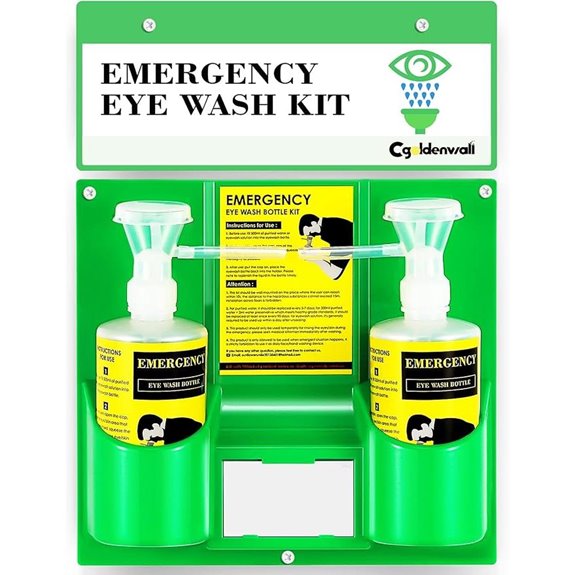 CGOLDENWALL Portable Eye Wash Station with Mirror