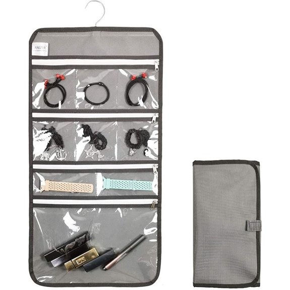 Travel Foldable Jewelry Organizer with Pockets