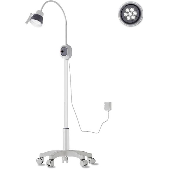 Medical Exam Light with Mobile Floor Stand