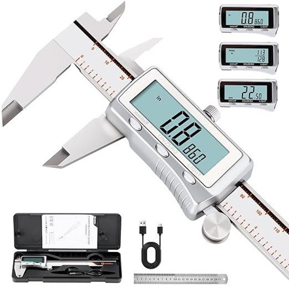 Hardell Rechargeable Digital Caliper with Backlight LCD