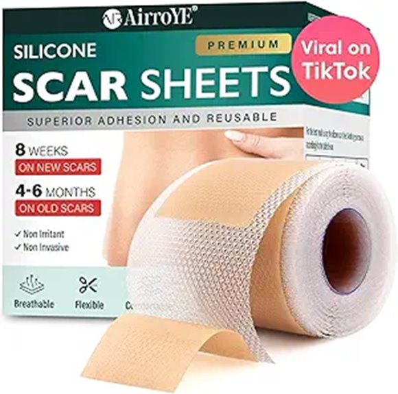 Silicone Scar Sheets Reusable for Surgical and Keloid Scars