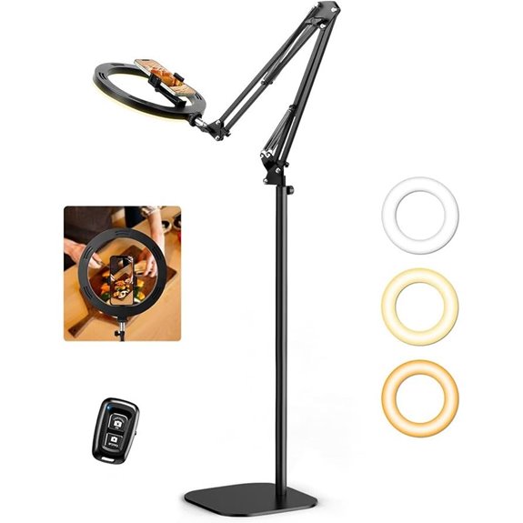 Ring Light with Stand & Phone Holder for Video Streaming