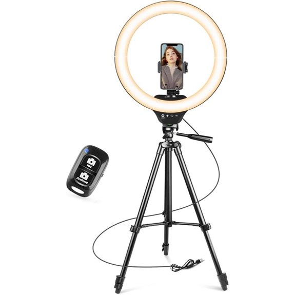 Sensyne 14 Ring Light with Tripod and Phone Holder