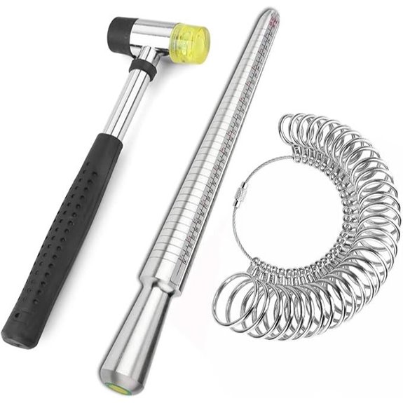 Accmor Ring Sizer Kit with Mandrel and Hammer