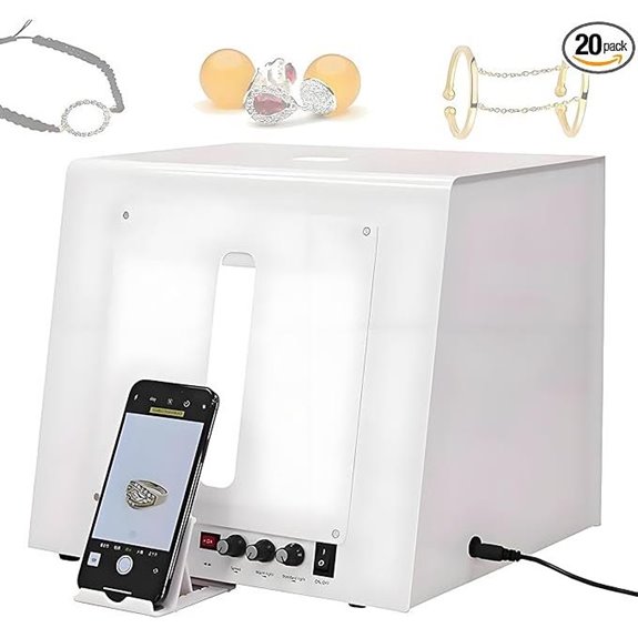 360° Rotating Photo Light Box Kit with Backdrops