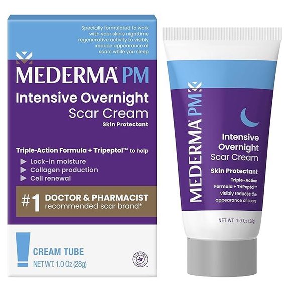 Mederma PM Overnight Scar Cream 1.0 Oz