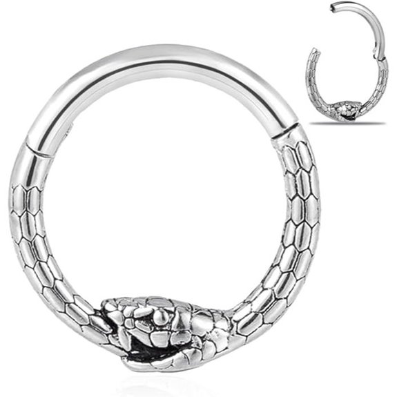 DOEARKO 16G Septum Ring 8mm Body Piercing Jewelry