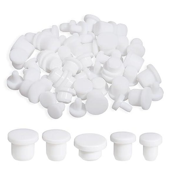 50 Pcs Silicone Hole Plugs for Bottles