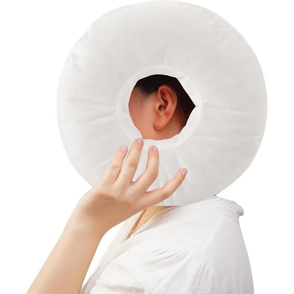 Piercing Pillow for Side Sleepers with Ear Holes