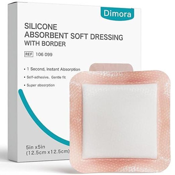 Dimora Silicone Absorbent Wound Dressings 10-Pack