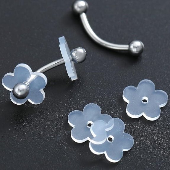 Silicone Earring Backs with Support Patches (50 pcs)