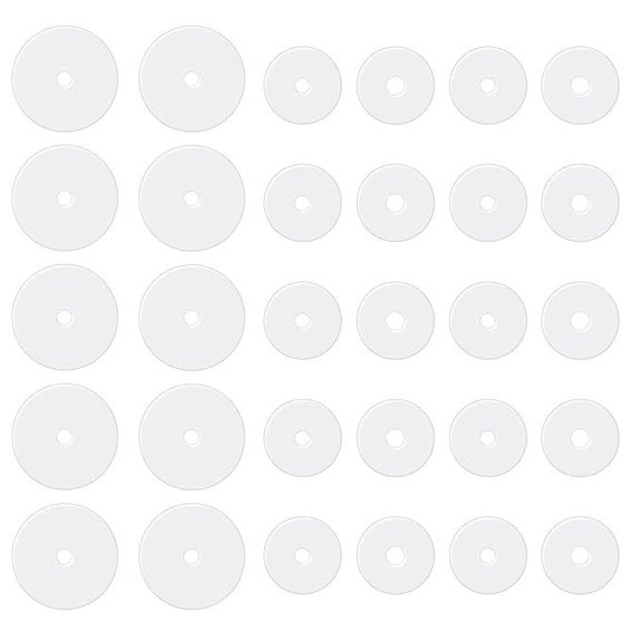 Silicone Piercing Discs for Healing 30 Pieces