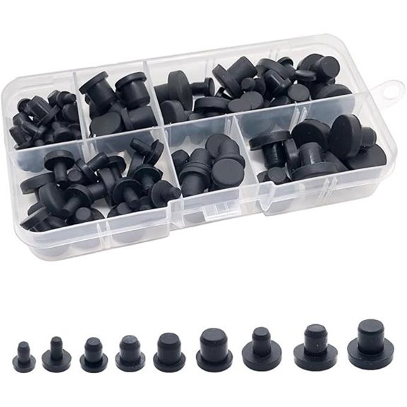 100 Pcs Silicone Hole Plugs Set for Sealing and Waterproofing