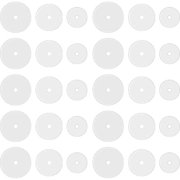 Clear Silicone Piercing Discs for Keloid Healing (30 pcs)