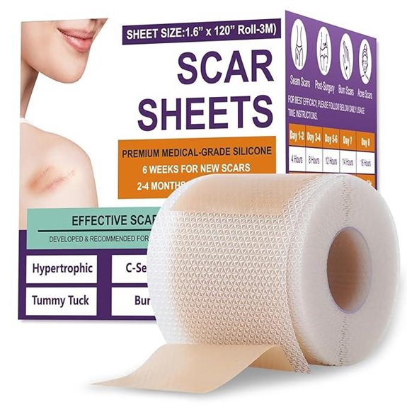 Silicone Scar Sheets and Removal Strips (3M Roll)