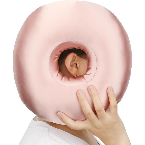 Silky Satin Ear Pillow for Piercing Pain Relief