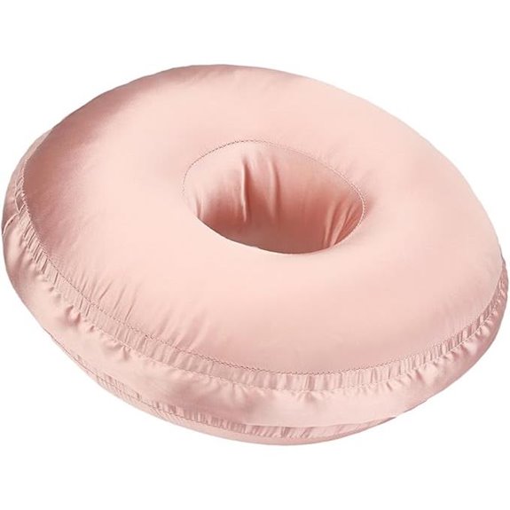 Silky Satin Ear Piercing Pillow with Removable Cover