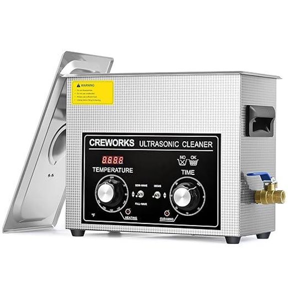 CREWORKS 6L Ultrasonic Cleaner with Heater & Timer