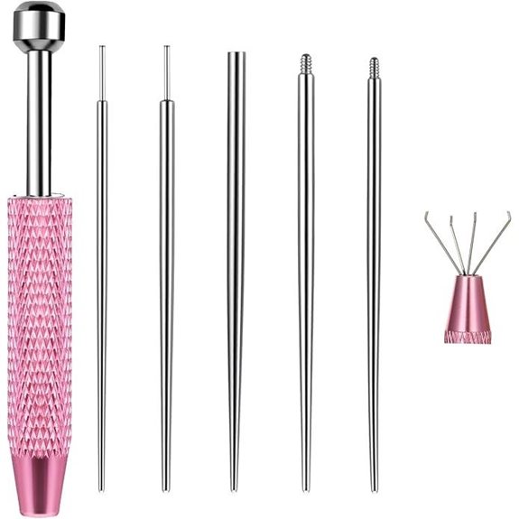 6 Pcs Piercing Kit with Tapers and Tools