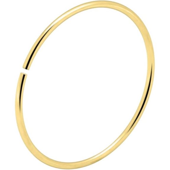 9K Solid Gold Tiny Seamless Hoop Nose Ring